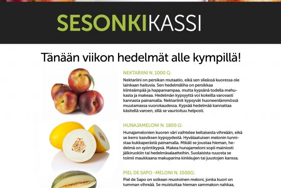 K-Supermarket Postitalon Sesonkikassin sisältö 12.6.2015