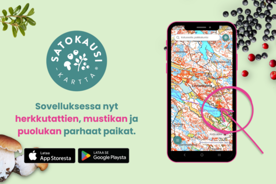 Satokausi®-kartta paljastaa Suomen parhaat mustikka-, puolukka- ja tattipaikat